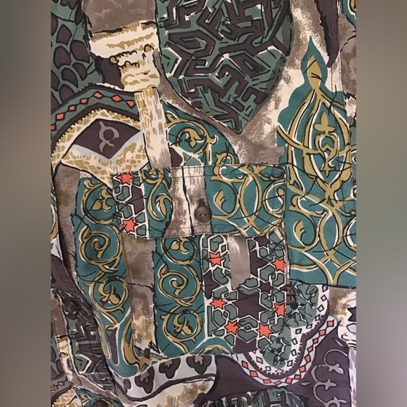 Vintage Preaches & Smith Silk Blouse M - Picture 4 of 5